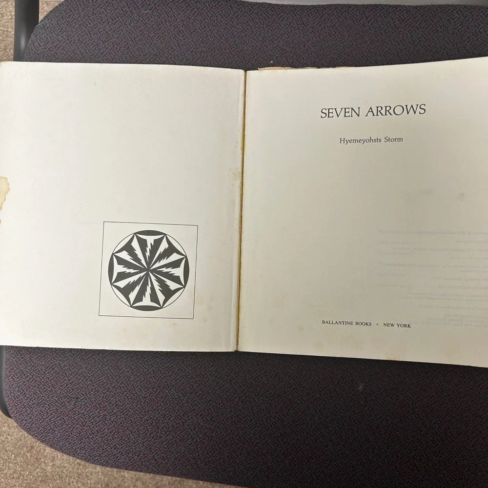 Seven Arrows‎ Hyemeyohsts Storm 1975 Ballantine Books Native American Philosophy